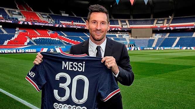Messi sẽ khoác áo số 30 tại PSG